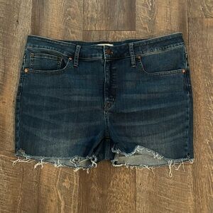 Madewell 9" mid rise skinny shorts 20w